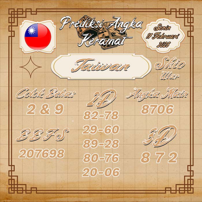 PREDIKSI TAIWAN ANGKA KERAMAT