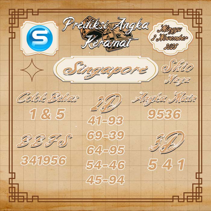 PREDIKSI SINGAPORE ANGKA KERAMAT